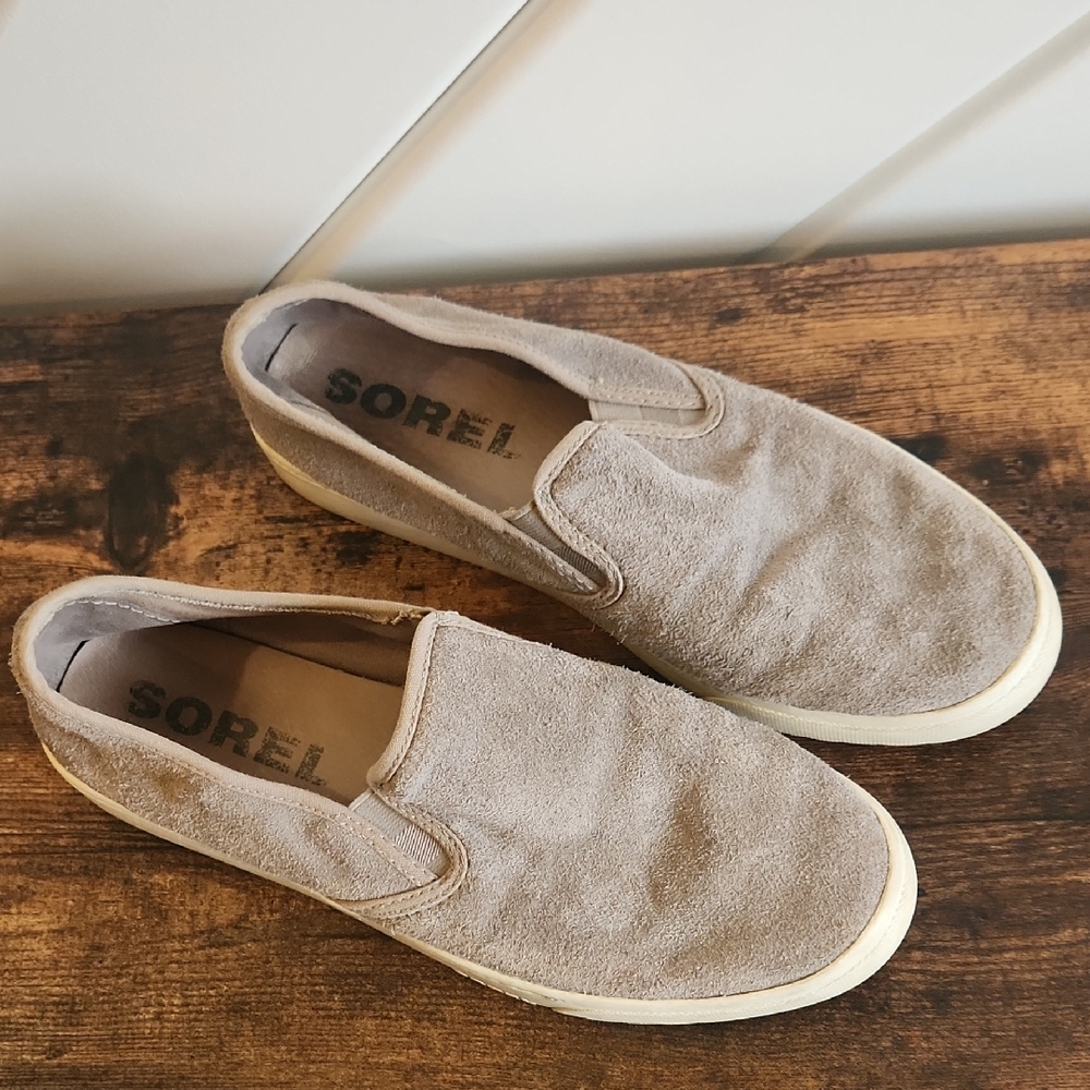 Sorel Women's Tan Suede Loafers